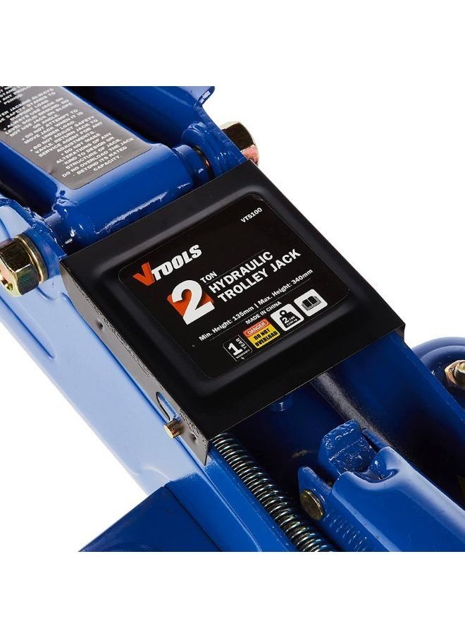 VTOOLS 2 Ton Hydraulic Trolley Floor Jack  - Image 3