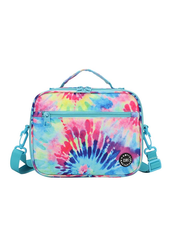 CUBS Tie Dyed Waterproof lunch bag with removable shoulder strap carrying your favorite meals to school, work or while traveling - Image 1