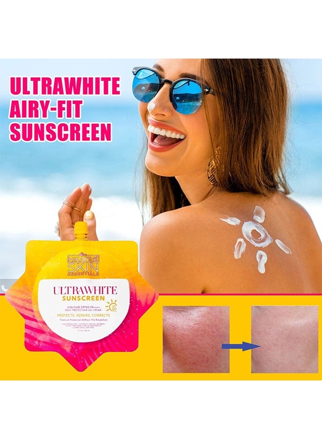 Hikari Ultrawhite Sunscreen 50ml, UVA/UVB SPF50 PA++++ Daily Protection Gel Cream, Whitening, Waterproof and Fast Absorbing Sun Cream, Lightweight Moisturizing Gel - Image 4