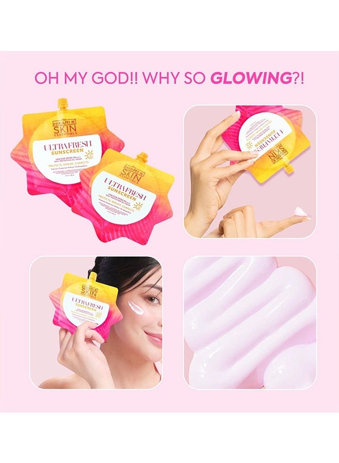 Hikari Ultrawhite Sunscreen 50ml, UVA/UVB SPF50 PA++++ Daily Protection Gel Cream, Whitening, Waterproof and Fast Absorbing Sun Cream, Lightweight Moisturizing Gel - Image 5