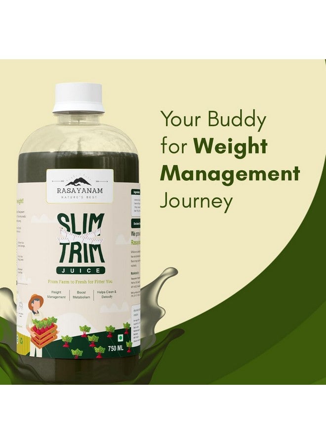 Rasayanam Pure Amla Juice & Slim Trim Juice - Combo Pack (750ml Each) | For Healthy Hair, Skin & Gut | Weight Management & Detox | Natural Immunity Boost with Vitamin C | No Added Sugar - Image 3