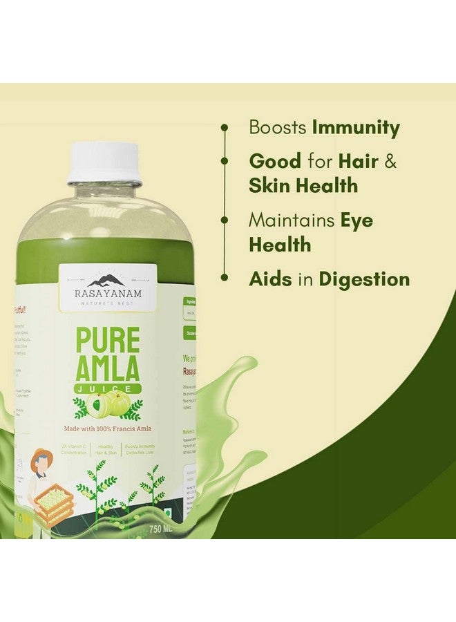 Rasayanam Pure Amla Juice & Slim Trim Juice - Combo Pack (750ml Each) | For Healthy Hair, Skin & Gut | Weight Management & Detox | Natural Immunity Boost with Vitamin C | No Added Sugar - Image 5