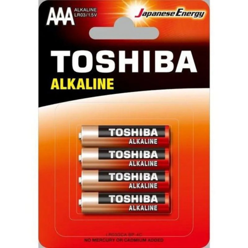 Toshiba AAA Alkaline Battery- 4pcs