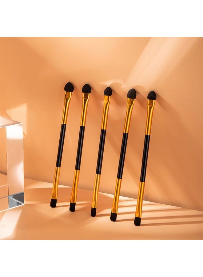 LINYUEARUI 40PCS Eyeshadow Applicator,Sponge Blending Concealer Brush,Soft Dual end Eyeshadow Smudge Brush,Double Sided Makeup Brush,Eyeshadow Applicators,Cosmetic Tool for Women Lady,Cosmetic Makeup Applicator - Image 5