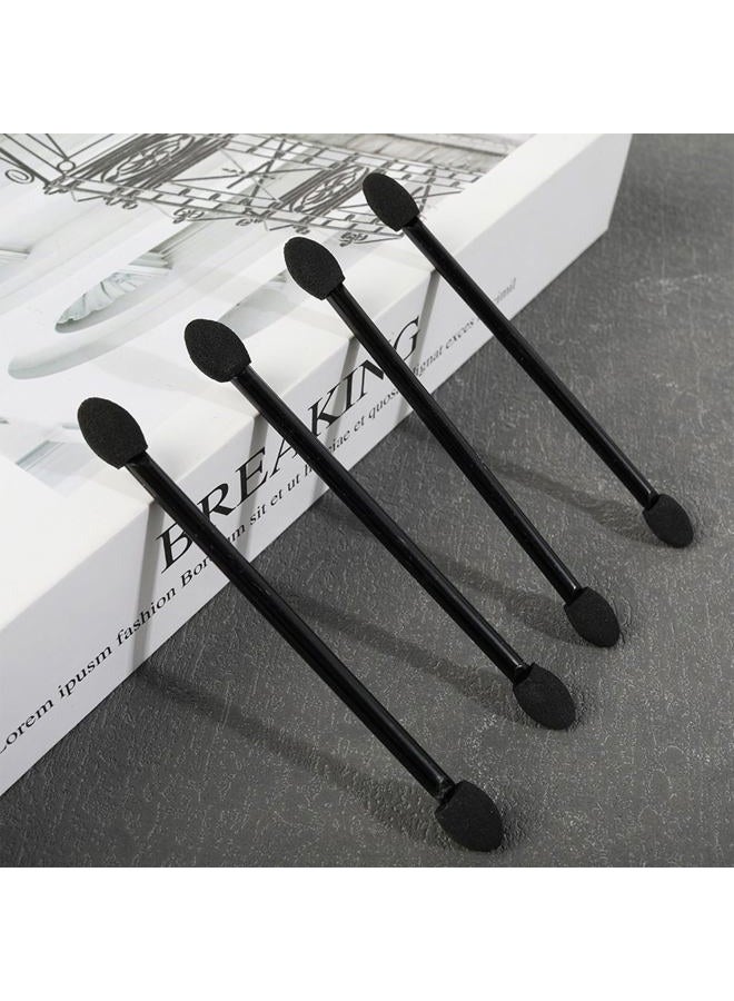 LINYUEARUI 40PCS Eyeshadow Applicator,Sponge Blending Concealer Brush,Soft Dual end Eyeshadow Smudge Brush,Double Sided Makeup Brush,Eyeshadow Applicators,Cosmetic Tool for Women Lady,Cosmetic Makeup Applicator - Image 4
