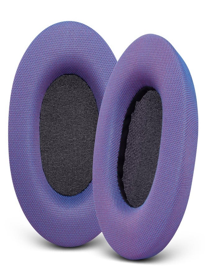 G GVOEARS Replacement Ear Pads for SteelSeries Arctis 1/3 / 5/7 / 7+ / 7P / 7P+ / 7X / 7X+ / 9 / 9X / Pro/Prime (Do Not Fit Any Arctis Nova) Headset, Mesh Fabric Cushions with High-Density Foam - Purple - Image 1