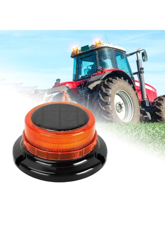 مصباح ستروب لاسلكي مغناطيسي، مصابيح LED قابلة لإعادة الشحن ومقاومة للماء، مصابيح أمان تعمل بالطاقة الشمسية للشاحنات، مصابيح تحذيرية وامضة للطوارئ للمركبات، الرافعات الشوكية، الجرارات، عربات الغولف، والسيارات - Image 1