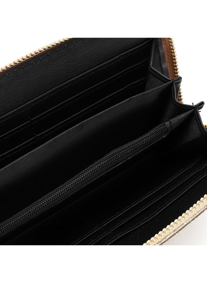 Mr.joe Crystal Zip Wallet - Gold - Image 2