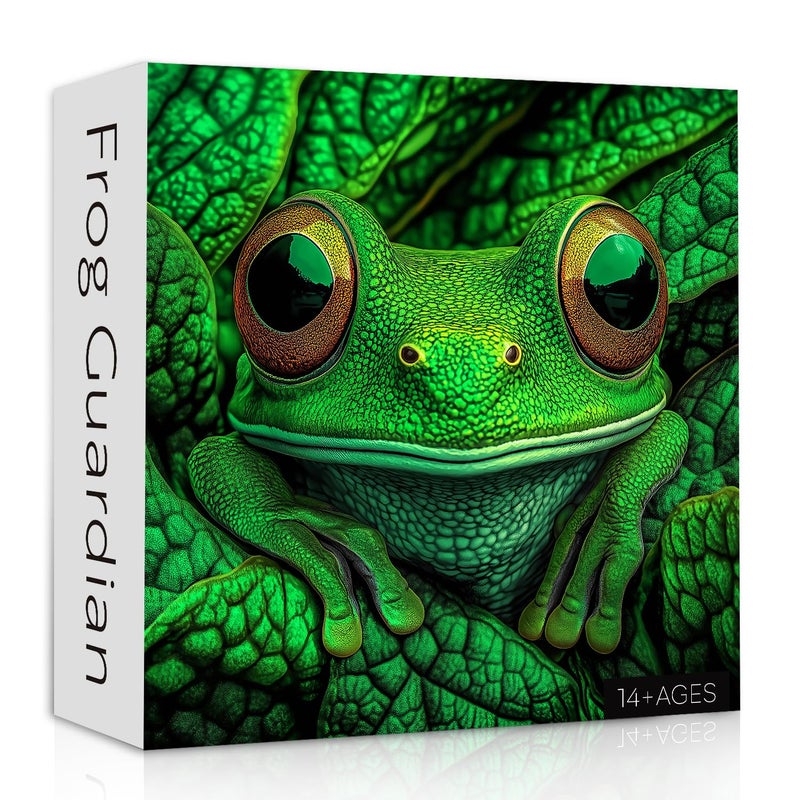 PPuzzling Frog Puzzles for Adults 1000 Pieces Nature Wild Animal Jigsaw Puzzles Challenging Forest Puzzle as Wall Decor - Image 3