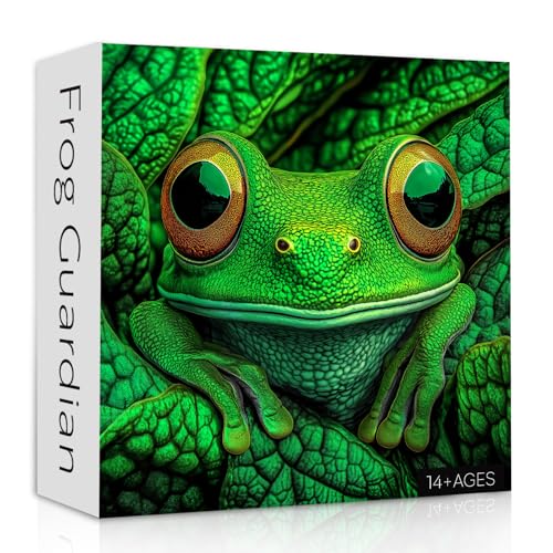 PPuzzling Frog Puzzles for Adults 1000 Pieces Nature Wild Animal Jigsaw Puzzles Challenging Forest Puzzle as Wall Decor - Image 1