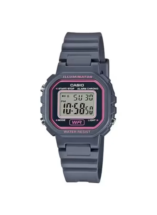 كاسيو Women's Digital Display Watch With Black Polyurethane Strap - LA-20WH-8A