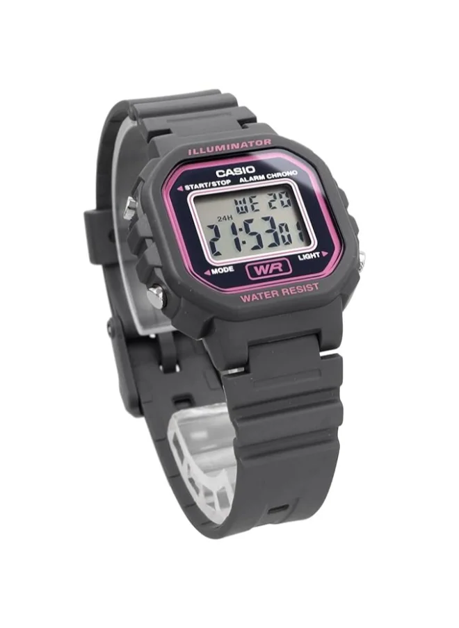 كاسيو Women's Polyurethane Digital Watch LA-20WH-8A - 30.4 mm