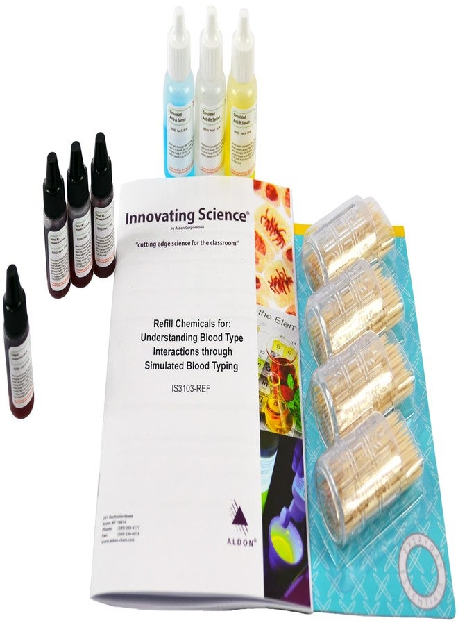 ALDON Innovating Science ALDON Understanding Blood Type Interactions Through Simulated Blood Typing - Refill - Image 1