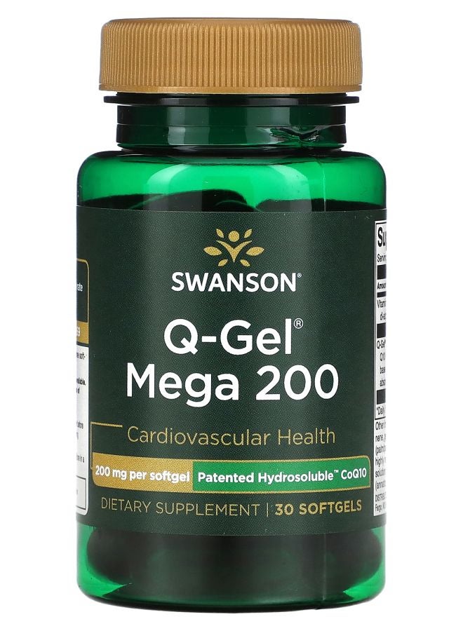 Q-Gel Mega 200 200 mg 30 Softgels
