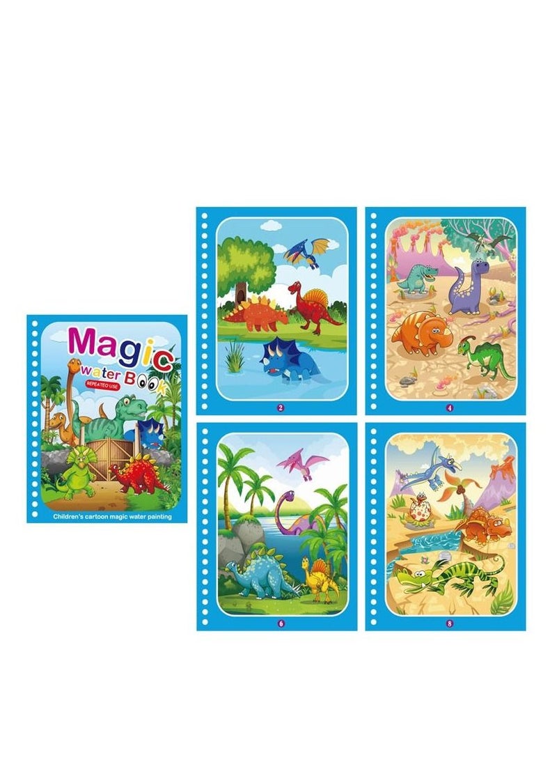 1 Pieces Water Draw Books Water Pen Coloring Books with 1 Pieces Pens - Image 1