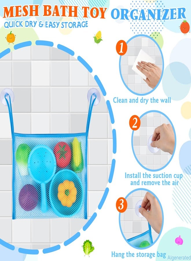 TSDATOWR Light Up Bath Toys, No Hole Vegetable Soup Set for Toddlers - Image 5