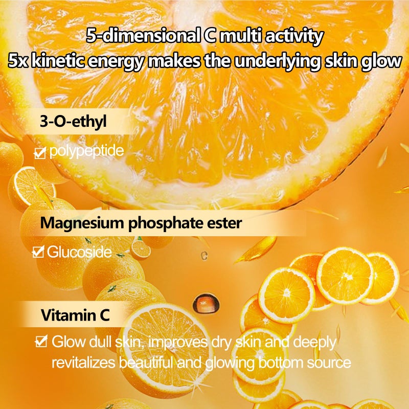 OKADY O'KADY Skincare Sets & Vitamin C ,Face Care Set for Women,Day & Night Skincare Gift with Cleanser, Toner, Serum, Eye Cream, Moisturizing Cream,Night Cream for Women Teen Girls Birthday(6 Pcs) - Image 2