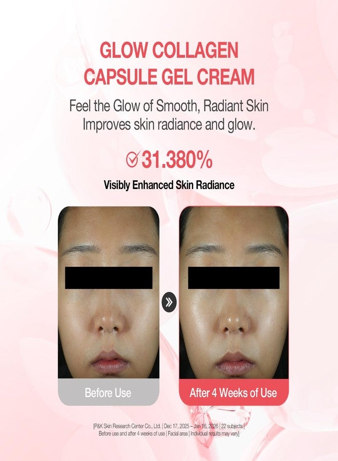 CLIV Glow Collagen Capsule Gel Cream - Radiant Face Moisturizer with Triple Collagen & 8-Layer Hyaluronic Acid - Korean Skincare for Luminous, Plump & Hydrated Skin - 1.69 fl.oz. - Image 3