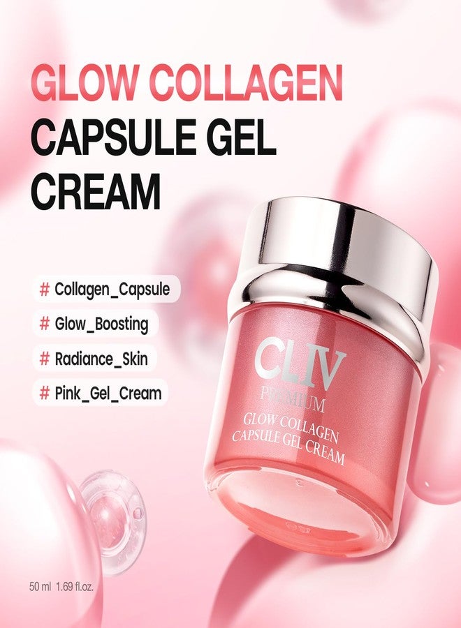 CLIV Glow Collagen Capsule Gel Cream - Radiant Face Moisturizer with Triple Collagen & 8-Layer Hyaluronic Acid - Korean Skincare for Luminous, Plump & Hydrated Skin - 1.69 fl.oz. - Image 2