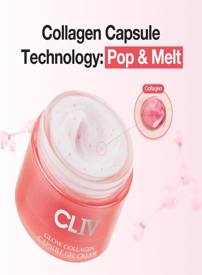 CLIV Glow Collagen Capsule Gel Cream - Radiant Face Moisturizer with Triple Collagen & 8-Layer Hyaluronic Acid - Korean Skincare for Luminous, Plump & Hydrated Skin - 1.69 fl.oz. - Image 4