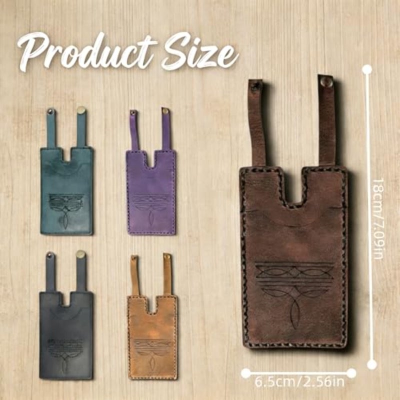 Western Boot Wallet Women, Hidden Boot Card Holder Snap Strap 2pk Faux Leather Pouch - Image 2
