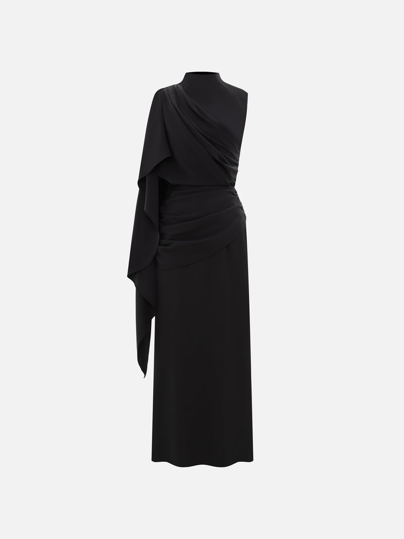 Lichi Maxi dress with one-shoulder draping - Image 2