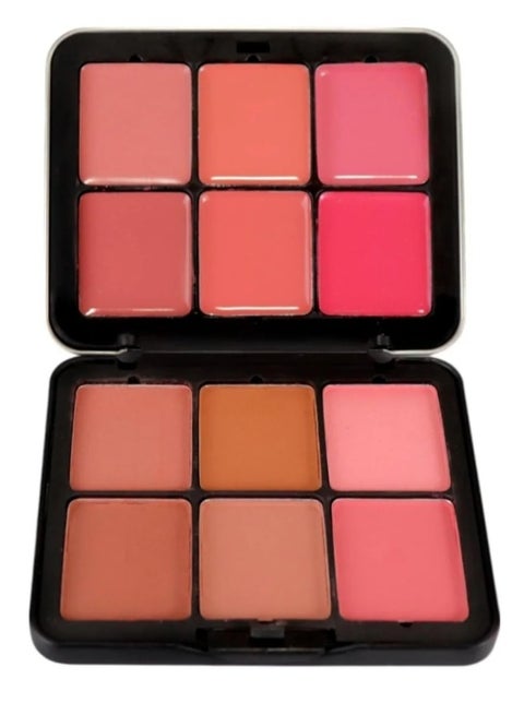 Might Cinema - Palette Blusher Creamy & Powder - 12 Color