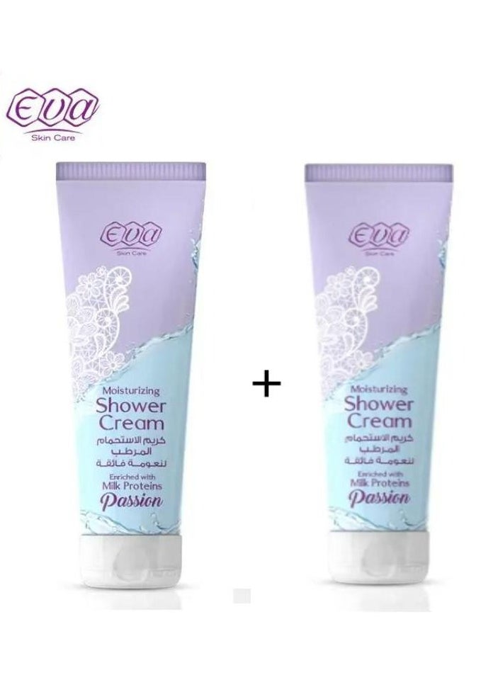 Eva Moisturizing Shower Cream Enriched With Milk Proteins 250ml 1+1 