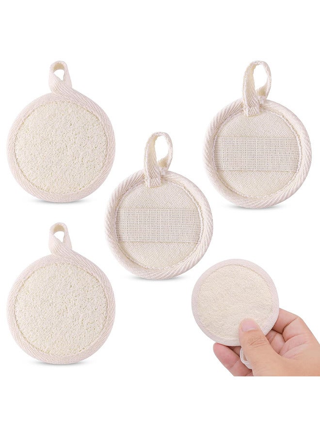 مقشر الوجه ، فرشاة الوجه المقشر 4 قطع ، وسادات صغيرة تقشر اللوف فرشاة غسيل الحمام ، مناسبة لتنظيف الاستحمام لإزالة المكياج - Image 2