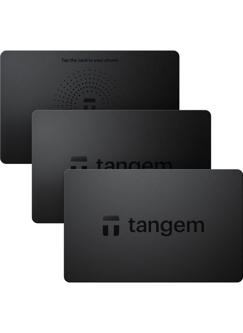 TANGEM Wallet Pack of 3 - Secure Crypto Wallet - Trusted Cold Storage for Bitcoin, Ethereum, NFT's & More Coins - 100% Offline Hardware Wallet