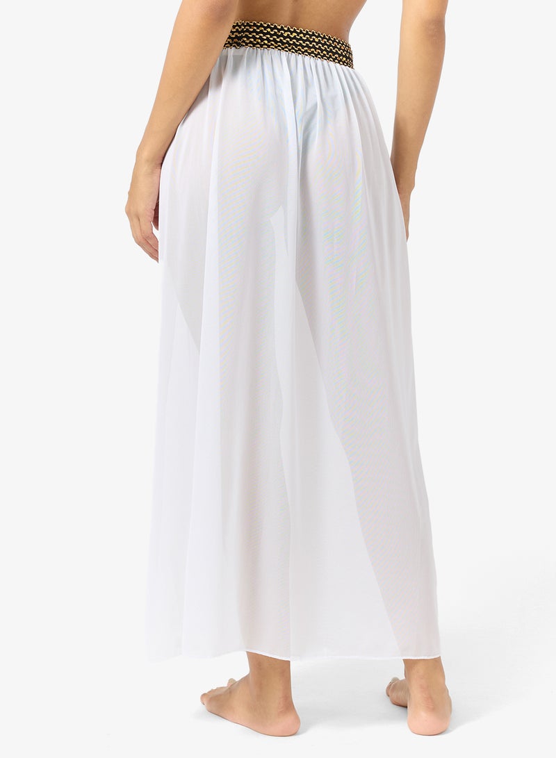 جينجر تنورة ماكسي شفافة بفتحة - Image 2