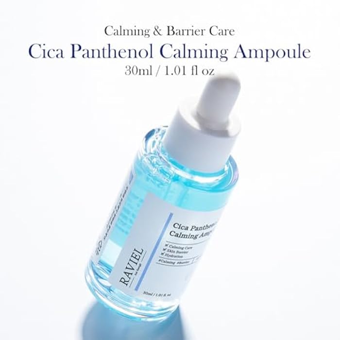 RAVIEL Cica Calming Ampoule – Soothing & Hydrating Serum with Panthenol and 5X Exosome Complex for Sensitive, Troubled Skin, Korean Skincare,30ml 1.01 fl oz - Image 2