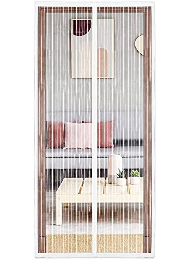 Loquat Magic Mesh Magnetic Automatic Closure Anti-Mosquito Door Curtain Hands Free Dogs Cats Pet Friendly Door Screen 100 x 210centimeter  - Image 1