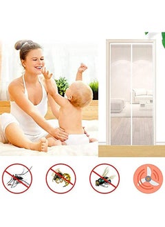 Loquat Magic Mesh Magnetic Automatic Closure Anti-Mosquito Door Curtain Hands Free Dogs Cats Pet Friendly Door Screen 100 x 210centimeter  - Image 3