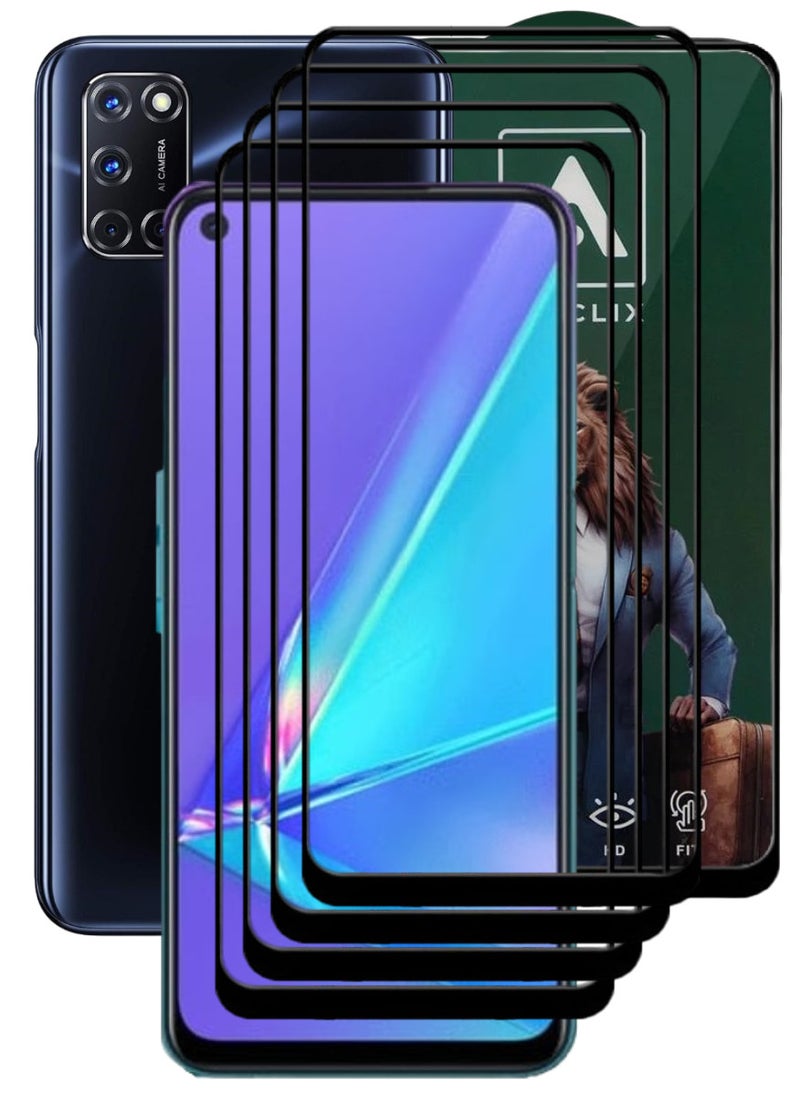 ACLIX 4 Pieces Antistatic ESD Dustproof Premium Quality High Definition Tempered Glass Screen Protector Designed For Oppo A92 - Image 1