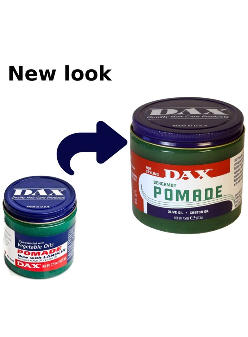 Dax Pomade for Dry Hair with Vegetable Oils and Lanolin - 213 gm - Image 3