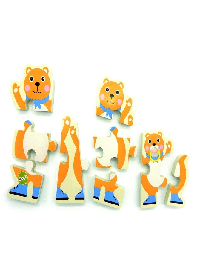 Oops Wooden Puzzle Two Puzzles in One, Bear - Image 4