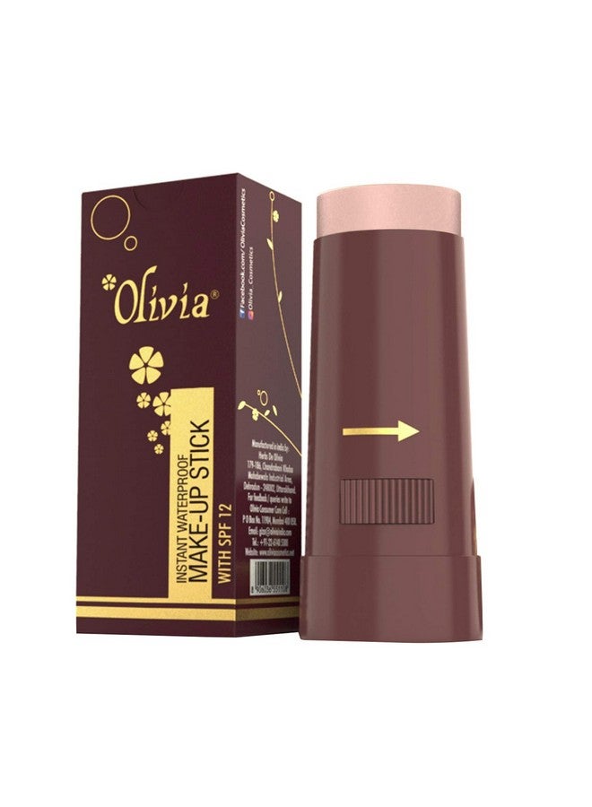 Olivia Instant Makeup Shimmering Stick Concealer Full Coverage With Spf 12 (Rachelle Rose, 15G, Shade No.2) - Image 1