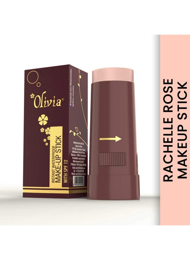 Olivia Instant Makeup Shimmering Stick Concealer Full Coverage With Spf 12 (Rachelle Rose, 15G, Shade No.2) - Image 2