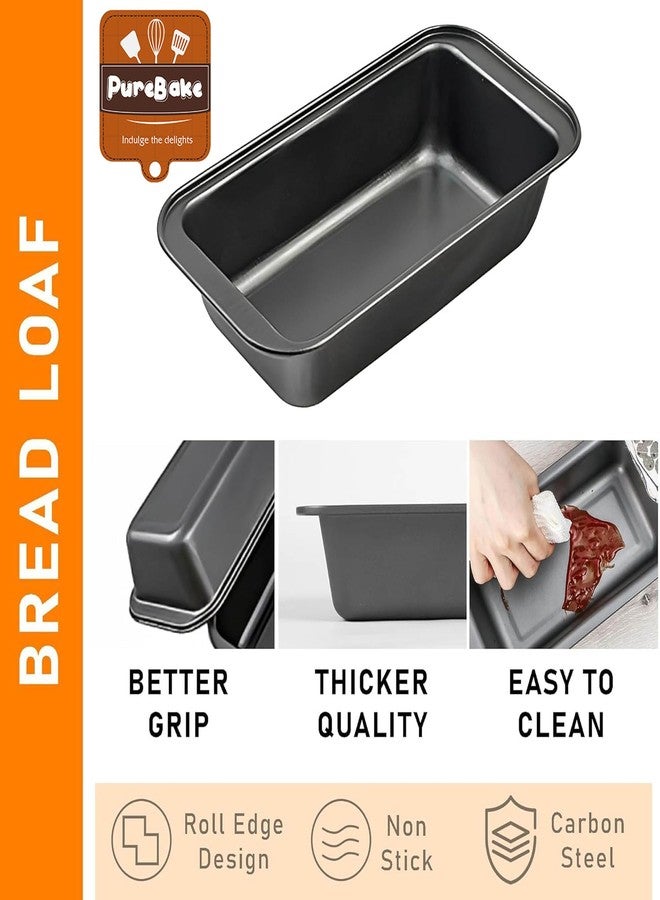 PureBake مجموعة أدوات خبز الكيك من بيور بيك، آمنة للاستخدام في الميكروويف، تتضمن 3 قطع: قالب كيك دائري، قالب كيك، قوالب خبز، صينية مافن، ملحقات فرن الميكروويف، آمنة للغسل في غسالة الصحون - مصنوعة من الفولاذ الكربوني - أسود - Image 5