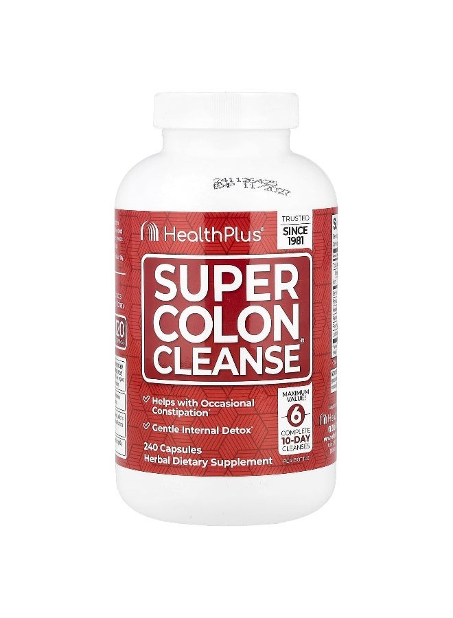 healthplus Health Plus, Super Colon Cleanse®, 240 Capsules  - Image 1