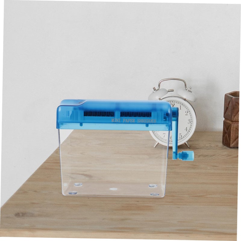 Desktop Mini Manual Paper Shredder for Home Office Documents Bills Receipts No Power Required - Image 5