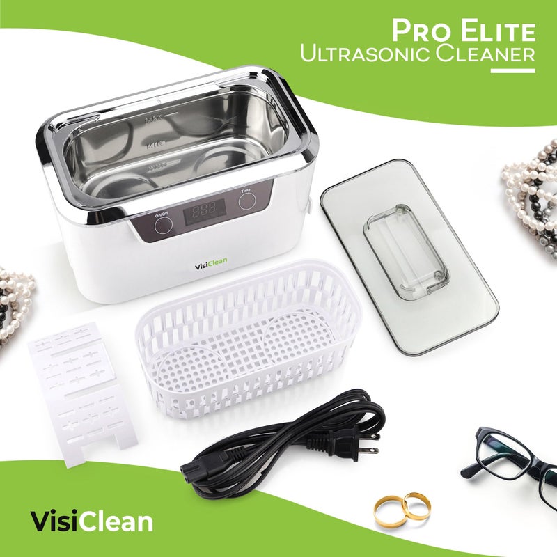 InvisiClean Ultrasonic Jewelry Cleaning Machine, Professional Ultrasonic Diamond Ring Cleaner for Silver, Gold, Earrings, Necklaces, Glasses, Denture, Retainer, Cpap, Coins, Mouthguard, Razors - VisiClean  - Image 2