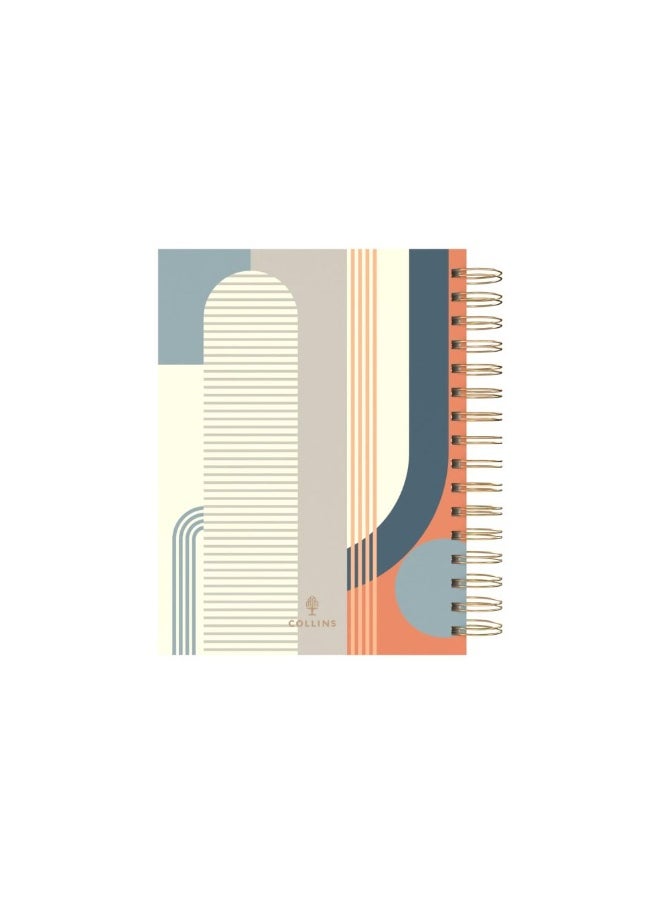 Collins Debden Collins A5 Scandi 12 Month Planner, August 2025-August 2026 Day-to-Page Diary, A5 Hard Cover, Geo Blue  - Image 5