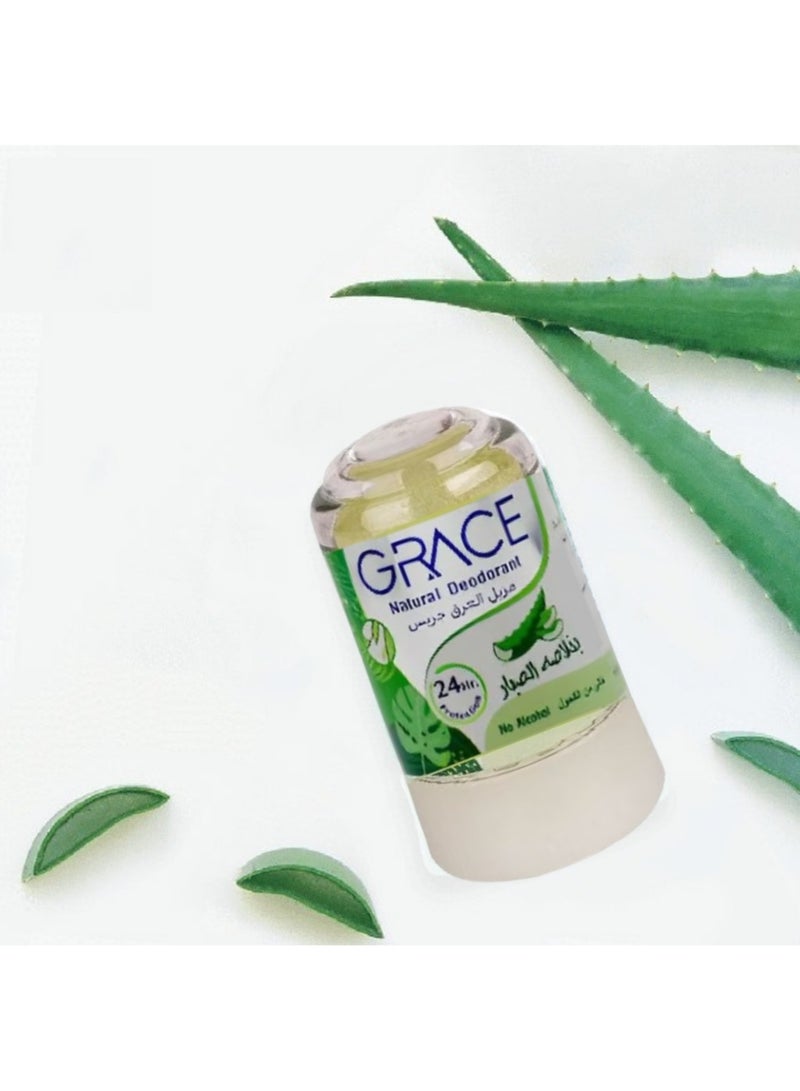 Grace Natural Deodorant Aloe Vera 24 Hr Protection 70 g - Image 3