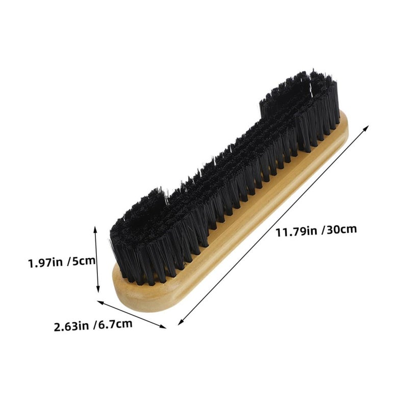12 Inch Billiard Table Brush With Wooden Handle For Felt Surface And Crevice Cleaning - Image 3