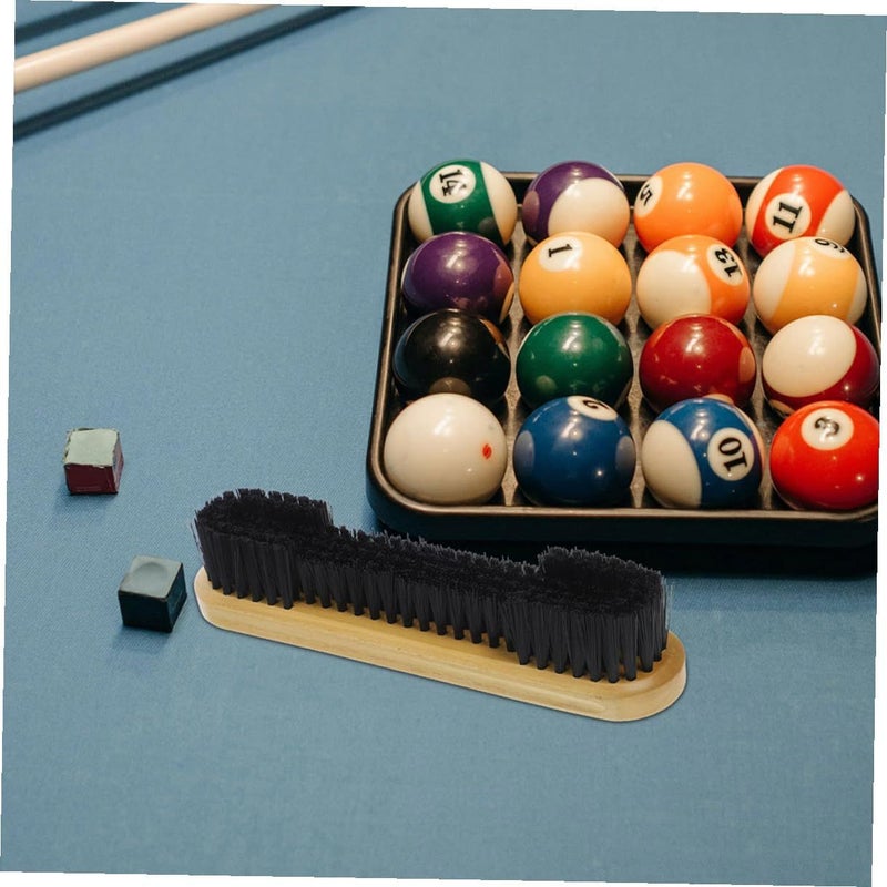 12 Inch Billiard Table Brush With Wooden Handle For Felt Surface And Crevice Cleaning - Image 5