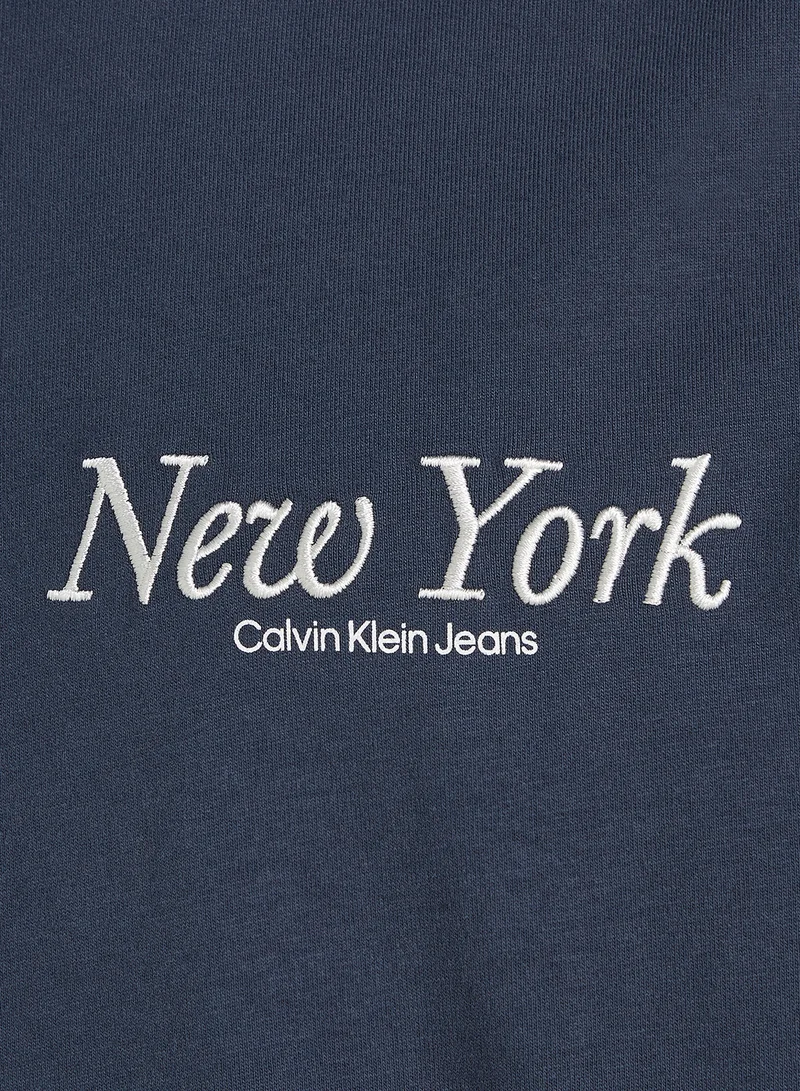 كالفن كلاين جينز Logo Print Crew Neck T-Shirt
