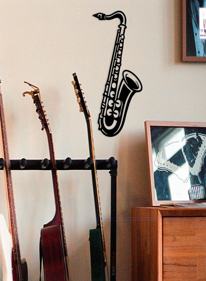 Chordwave Saxophone Wall Art - Metal Music Room Decor & Bedroom Music Decor, Music Notes Wall Decor Sculpture, Unique Saxophone Gifts for Indoor & Outdoor Home Decor - Image 5