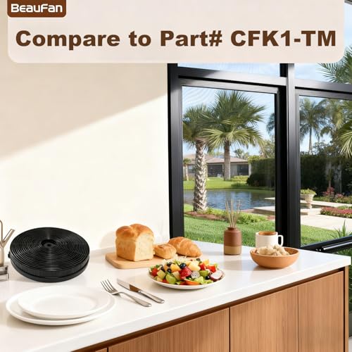 beaufan 4 Set CFK1-TM Carbon Charcoal Filter Compatible with Cosmo Range Hoods UMC30, UC30, UMC36, UC36, Also Fit Tieasy USGDCF-G, JOEAONZ YYCF02 & FIREGAS CC170 Models - Image 2